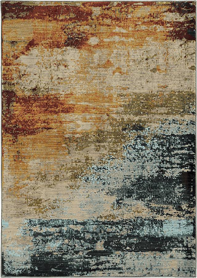 Kaiko II Blue 6'7 x 9'6 Rug - Thumbnail - Image 1