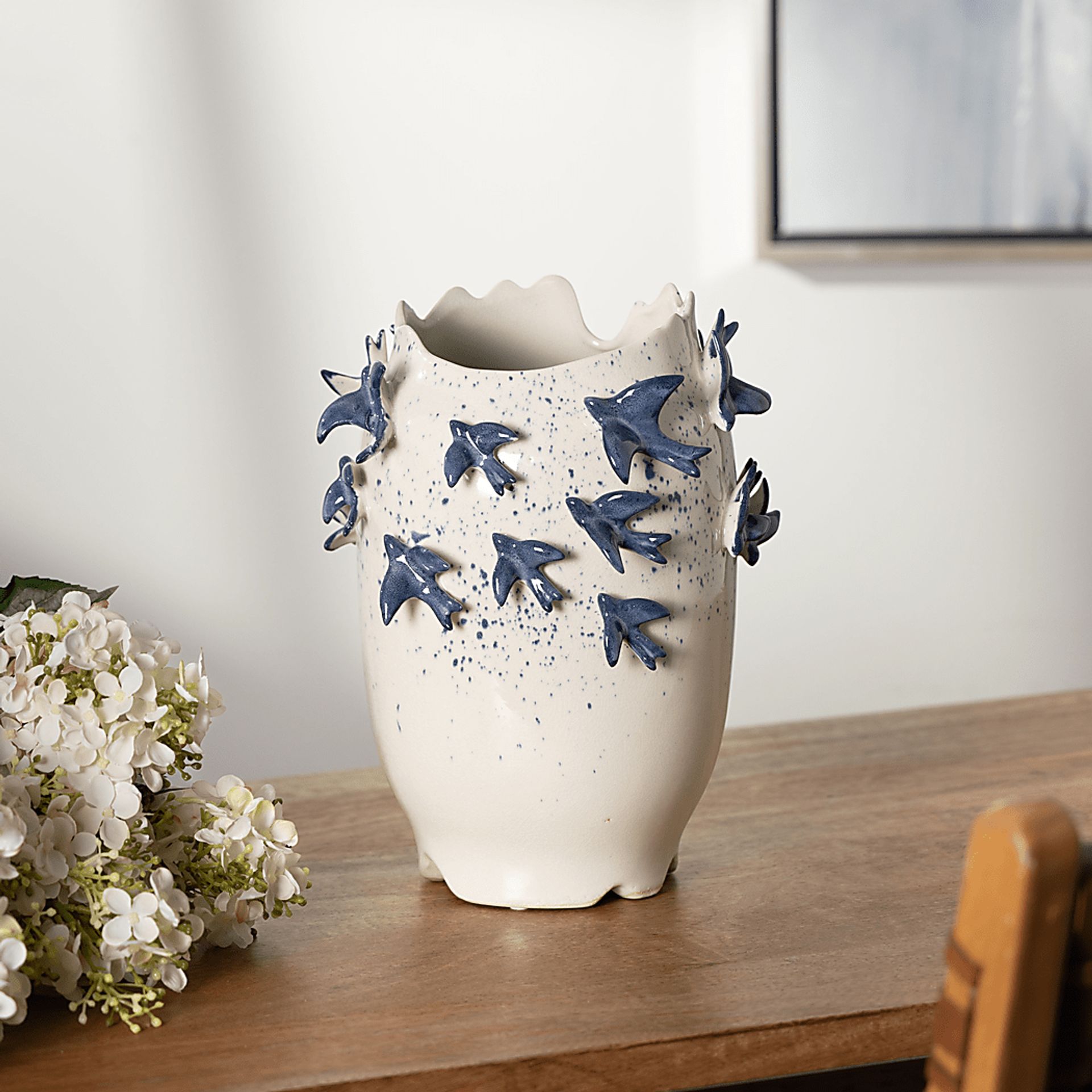 Kaila White Vase - Image 2