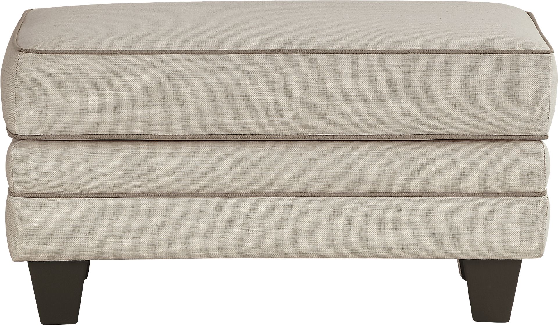 Kailani Coast Beige Ottoman - Image 2