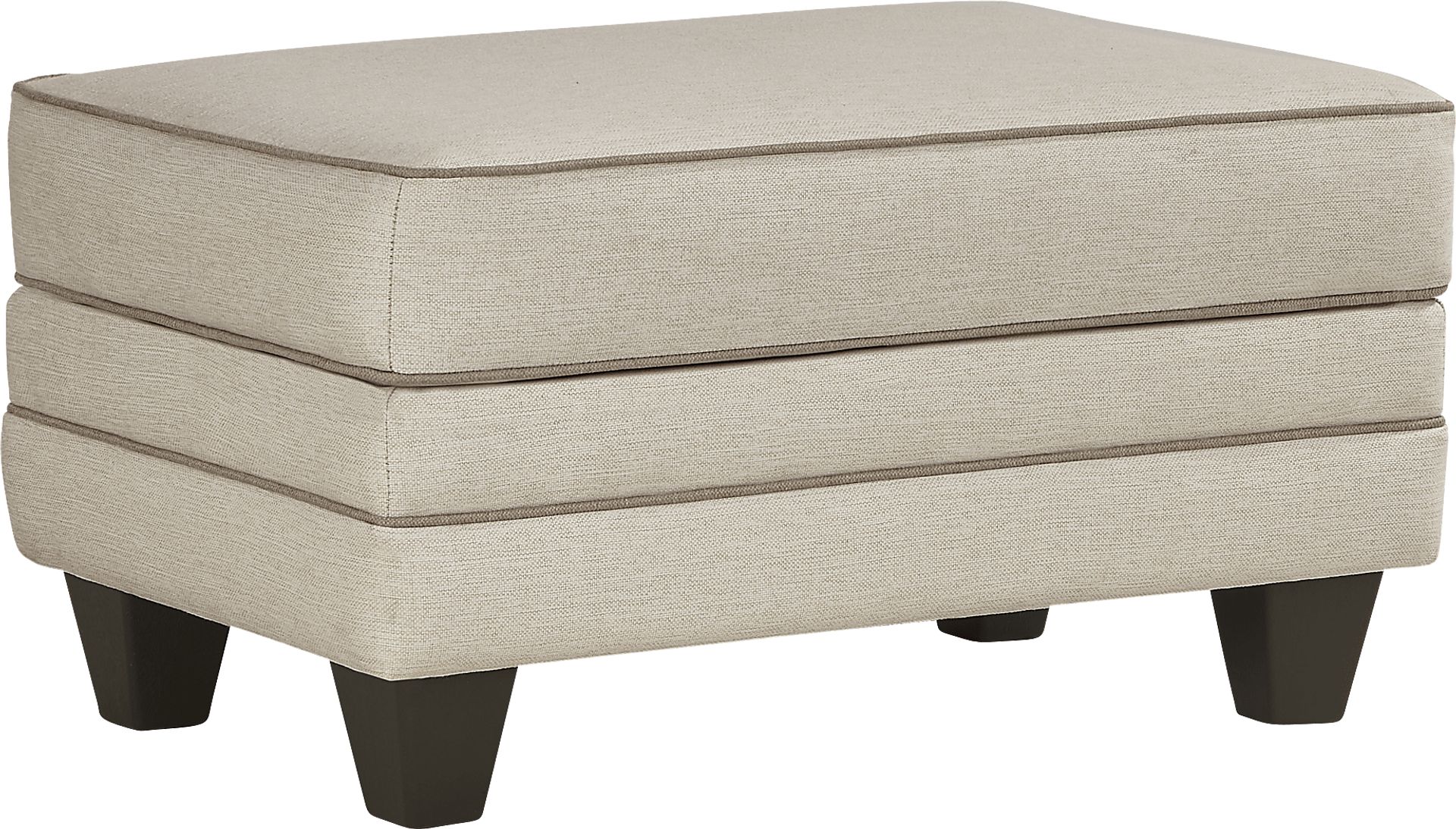 Kailani Coast Beige Ottoman - Image 1