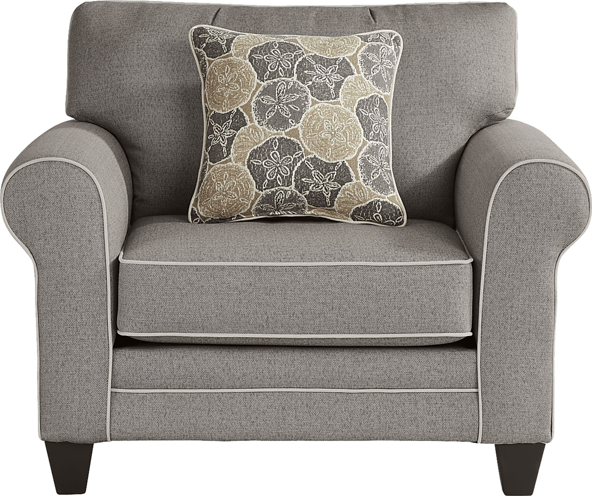 Kailani Coast Gray Polyester Fabric Chair Rooms To Go 0248