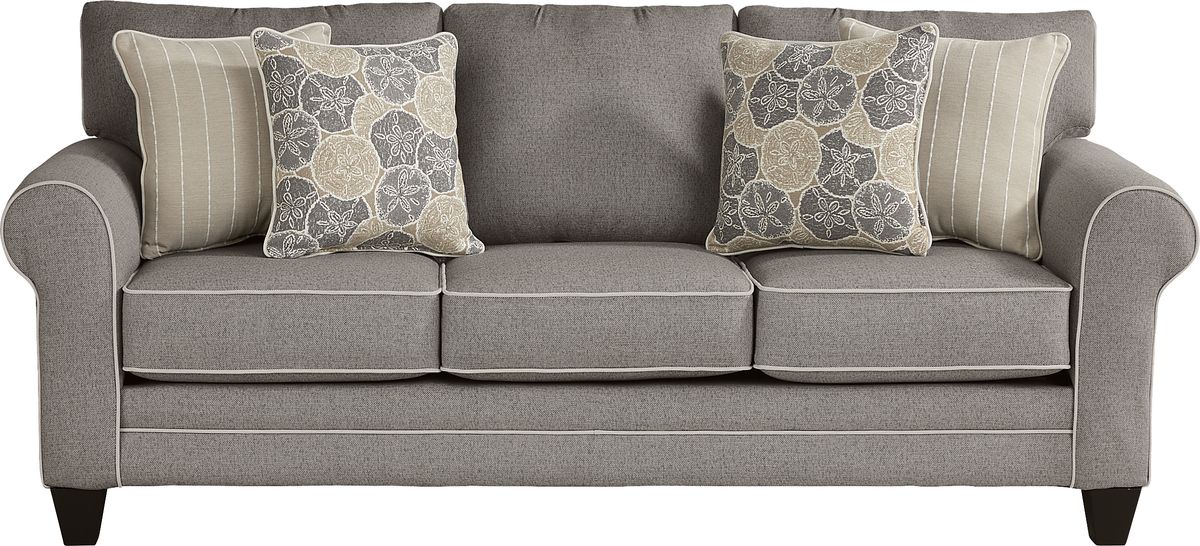 Kailani Coast Gray Polyester Fabric Sofa Rooms to Go