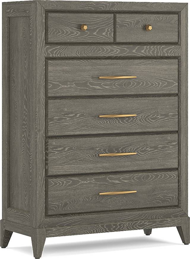 Cindy Crawford Home Kailey Park Charcoal 5 Pc King Sleigh Bedroom - Thumbnail - Image 7