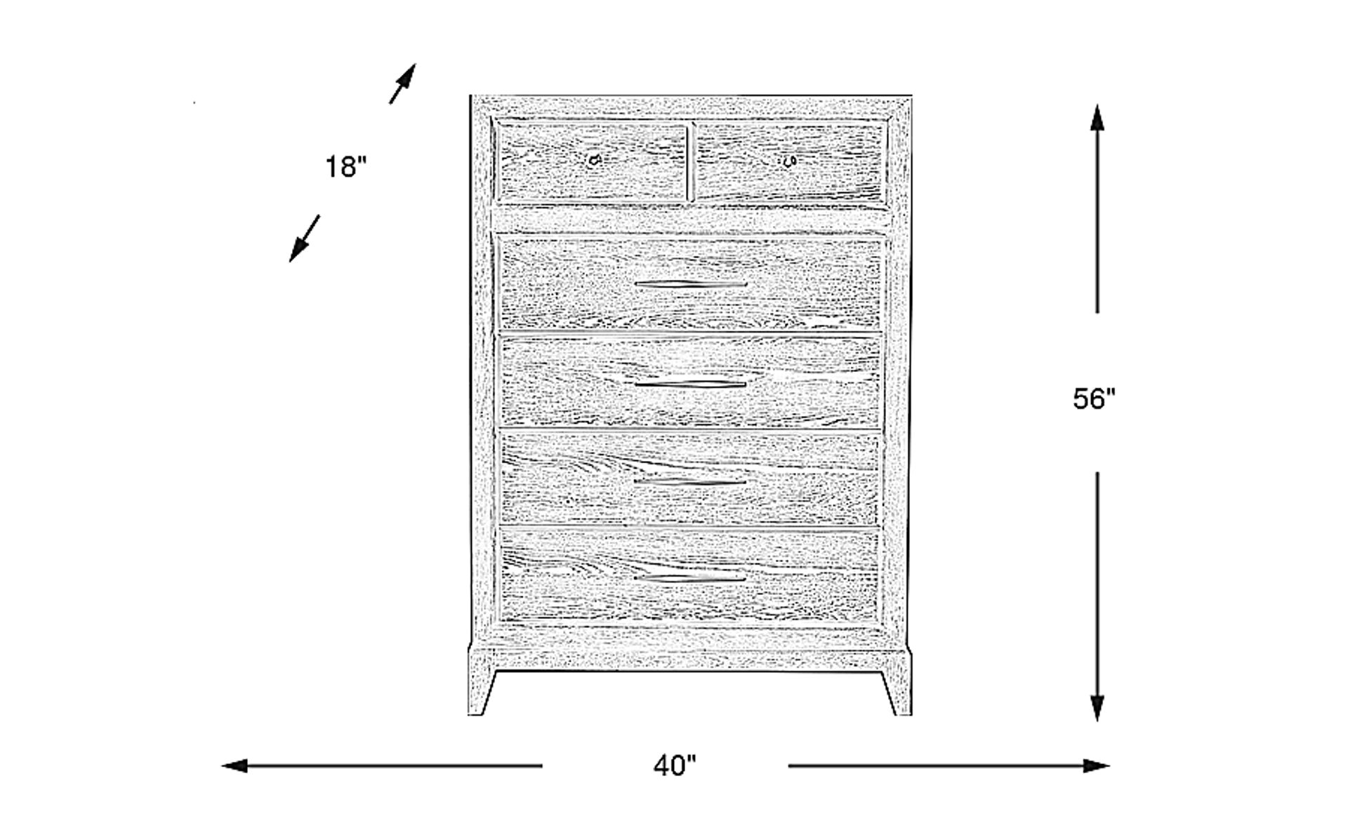 Dimension Image. Please refer to the Dimension Tab on this page for dimension details.