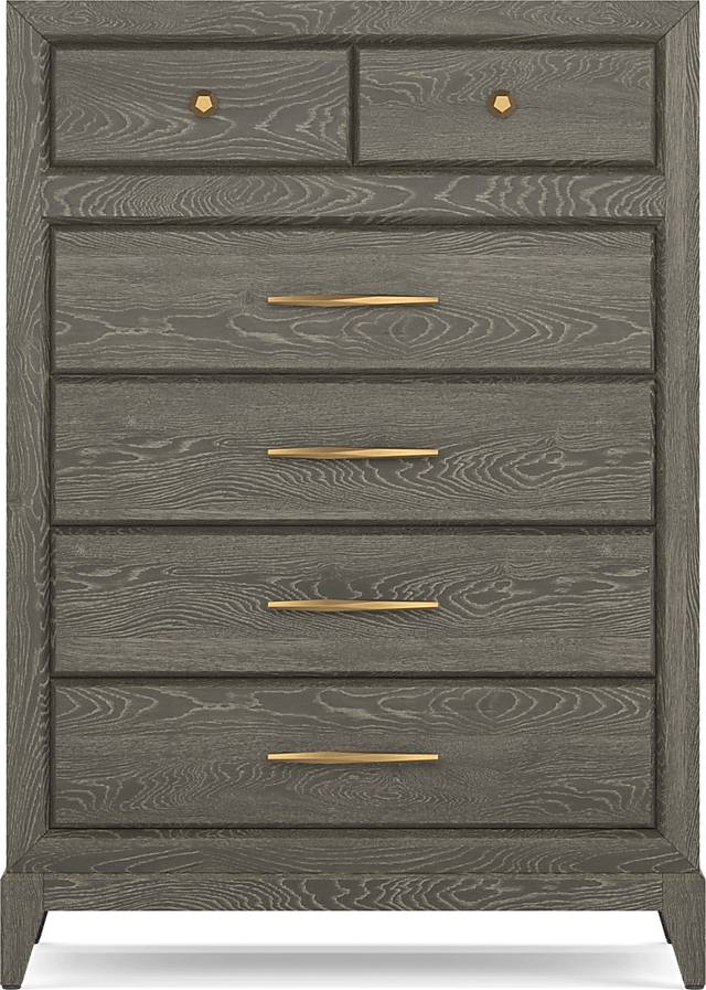 Cindy Crawford Home Kailey Park Charcoal 5 Pc King Sleigh Bedroom - Thumbnail - Image 6