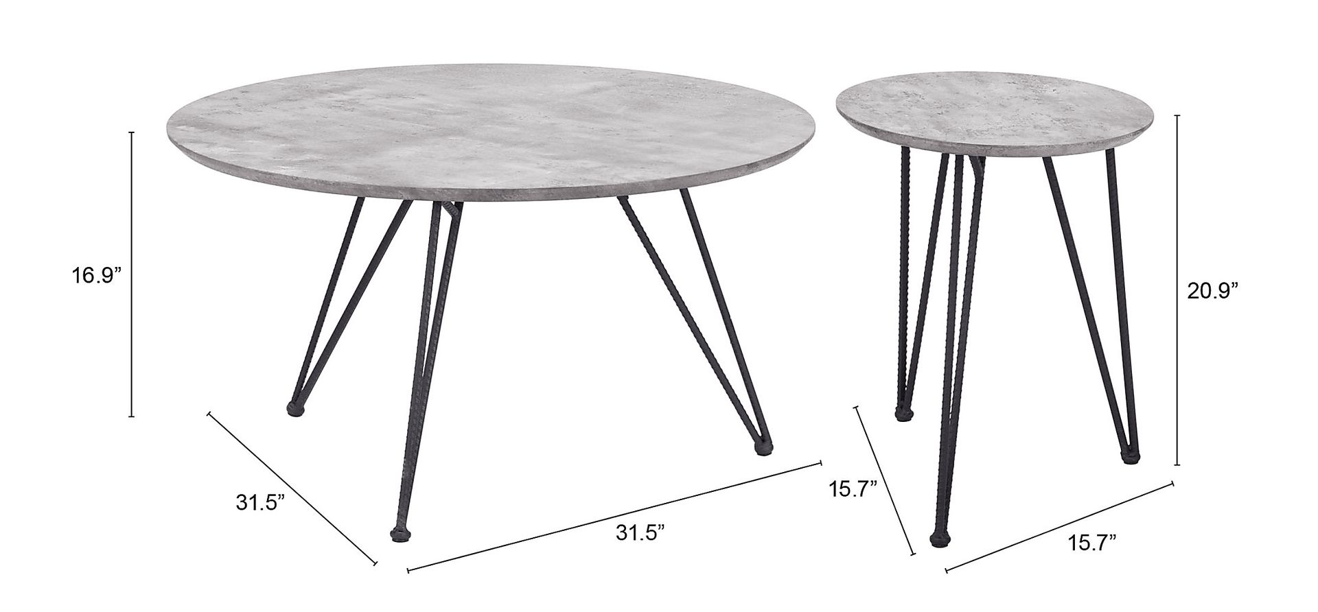 Kailyard Gray Cocktail Table, Set of 2 - Image 11