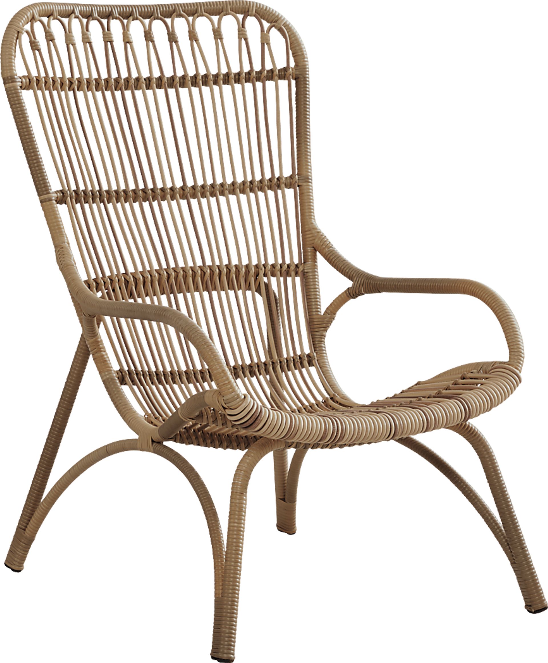 Kain Natural Outdoor Lounge Chair - Image 1