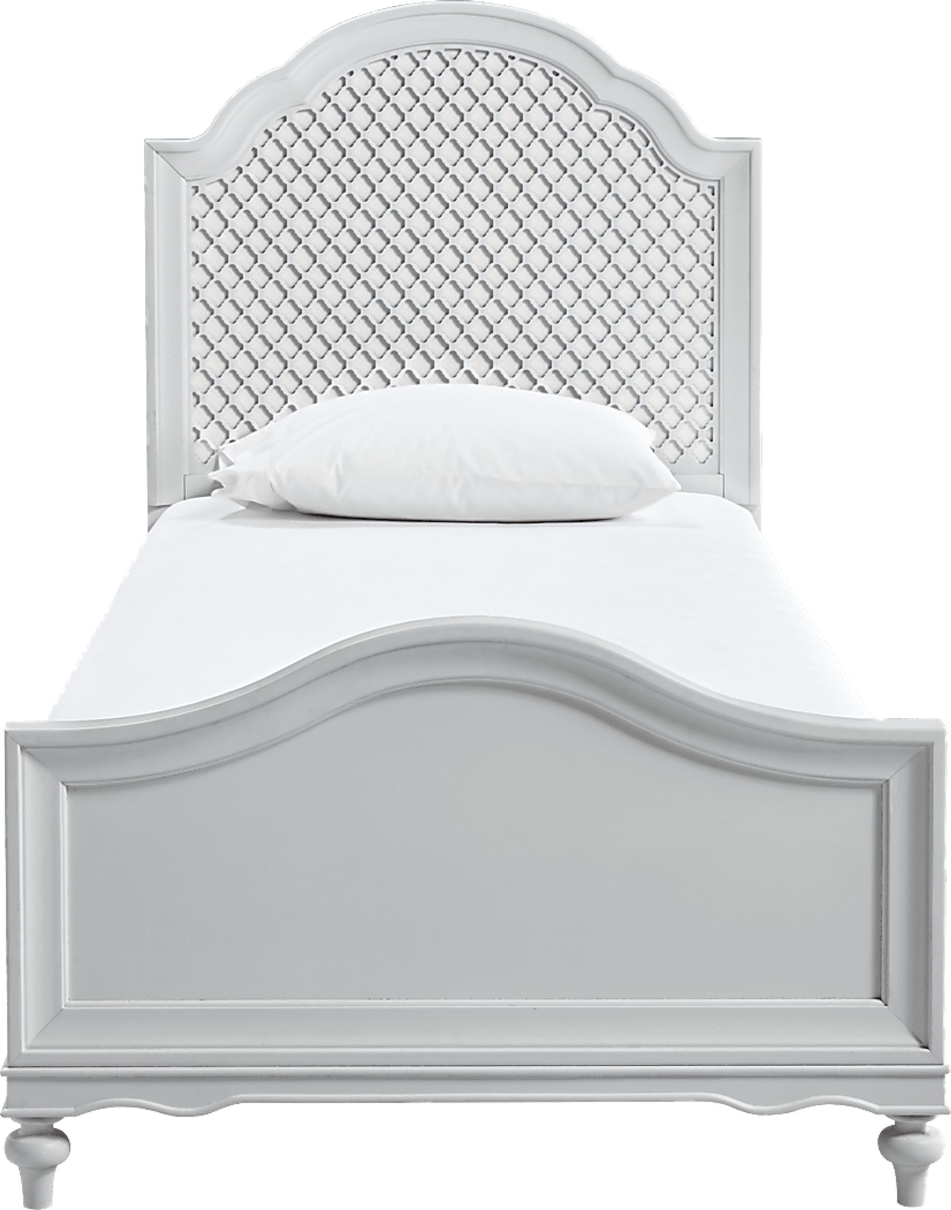 Kaitlyn Gray 3 Pc Twin Laser Cut Bed - Image 1
