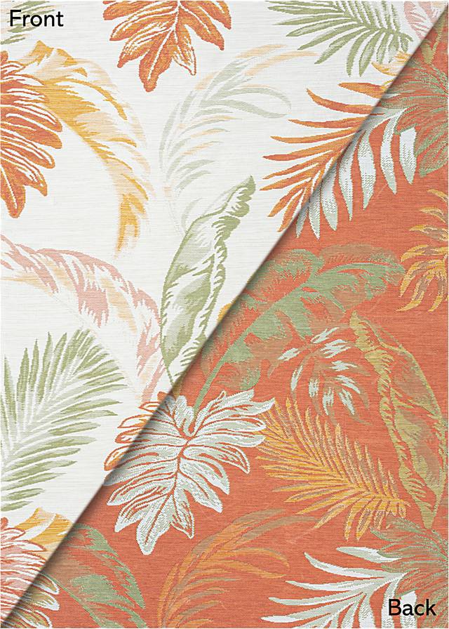 Kakay Bay Orange 5'3 x 7' Indoor/Outdoor Rug - Thumbnail - Image 5