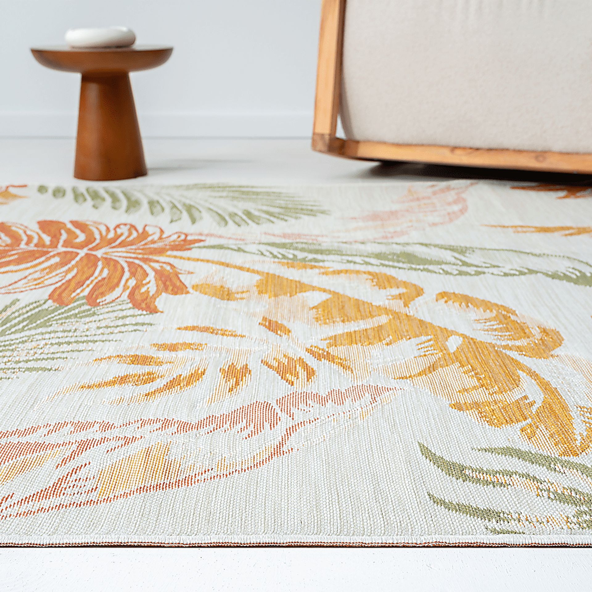 Kakay Bay Orange 5'3 x 7' Indoor/Outdoor Rug - Image 6