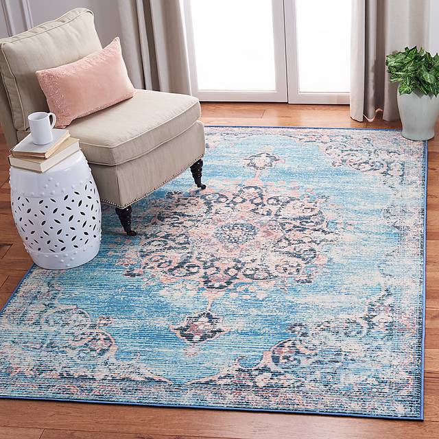 Kakeva Turquoise/Pink 5'5 x 7'7 Rug - Thumbnail - Image 2