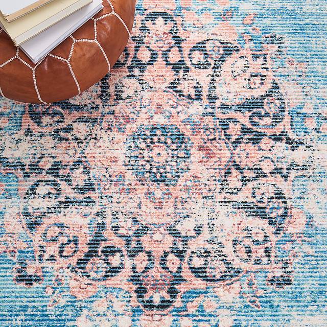Kakeva Turquoise/Pink 5'5 x 7'7 Rug - Thumbnail - Image 5