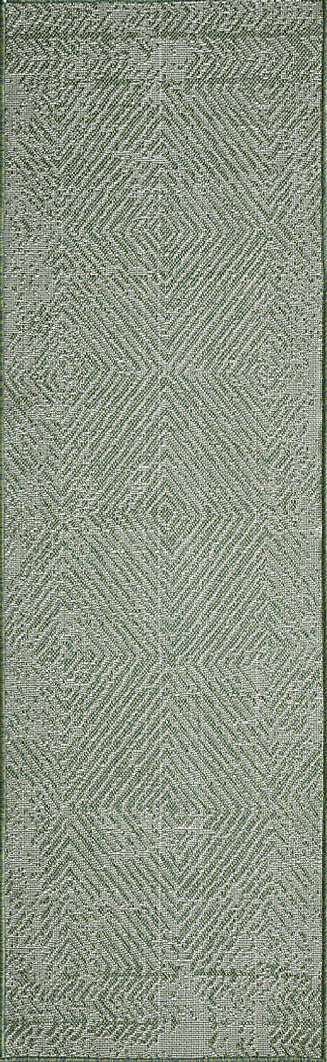 Kakra Green 2'2 x 7'6 Indoor/Outdoor Runner - Thumbnail - Image 1