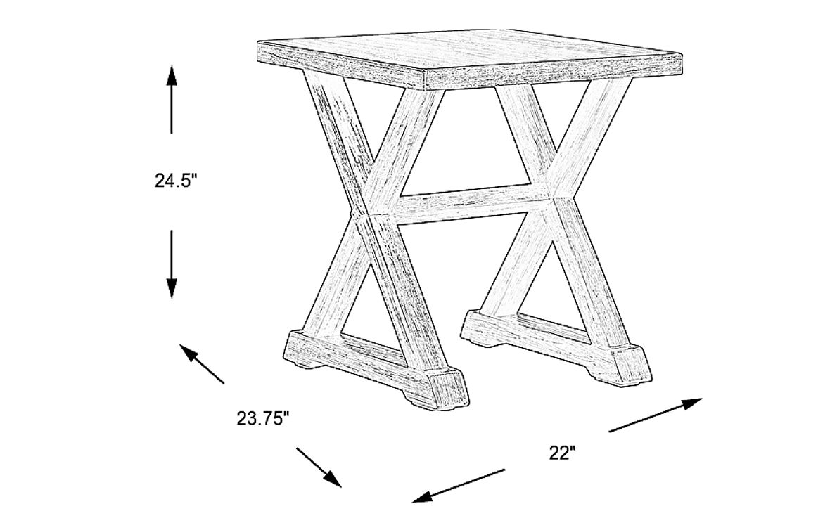 Kalani Black End Table - Rooms To Go