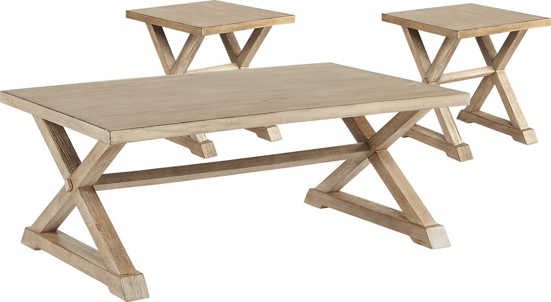 Kalani Brown 3 Pc Table Set