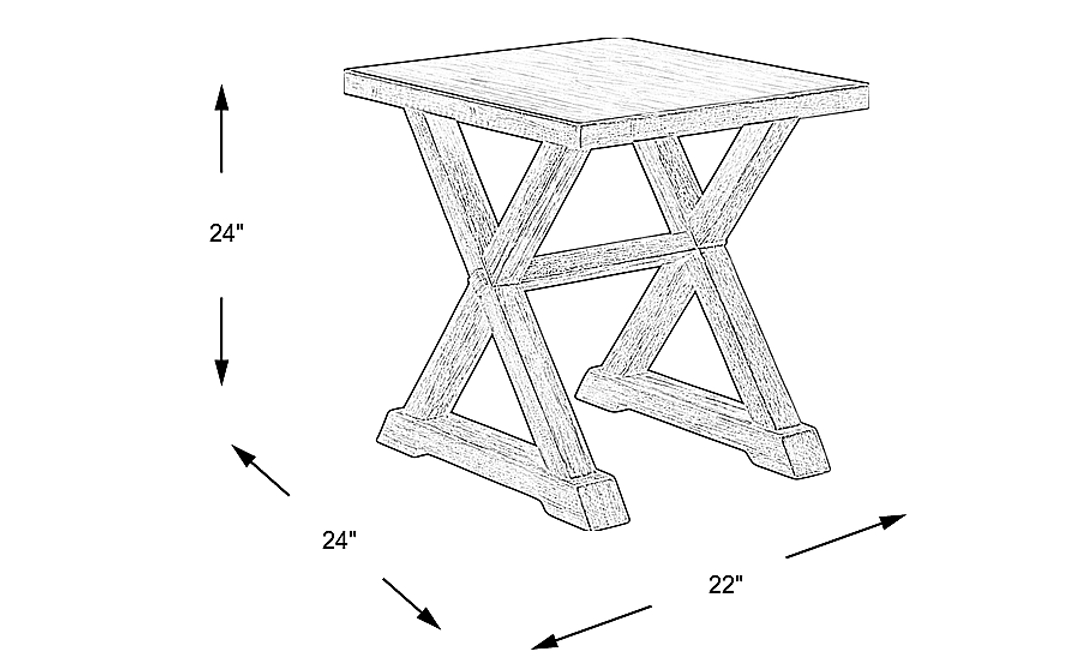 Kalani Brown End Table