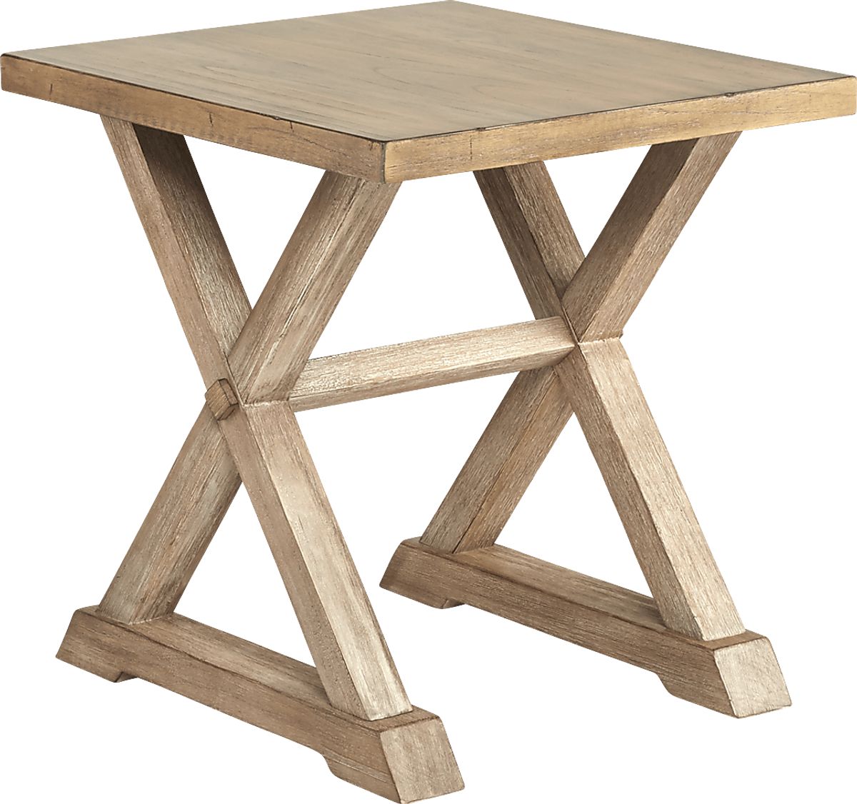 Kalani Light Brown Wood End Table | Rooms to Go