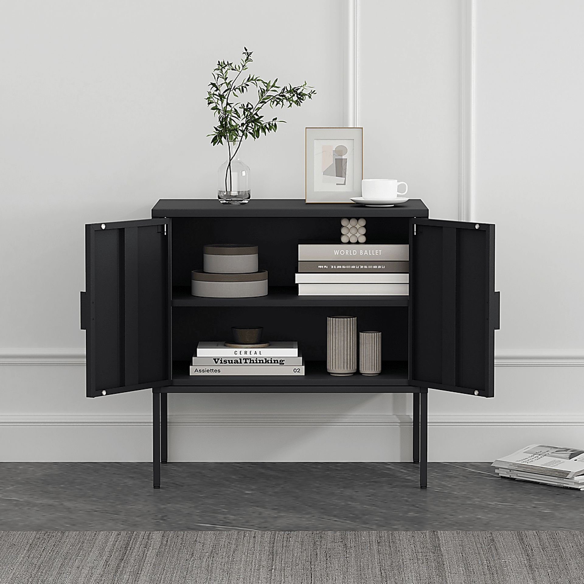 Kalispelly Black Accent Cabinet - Image 3