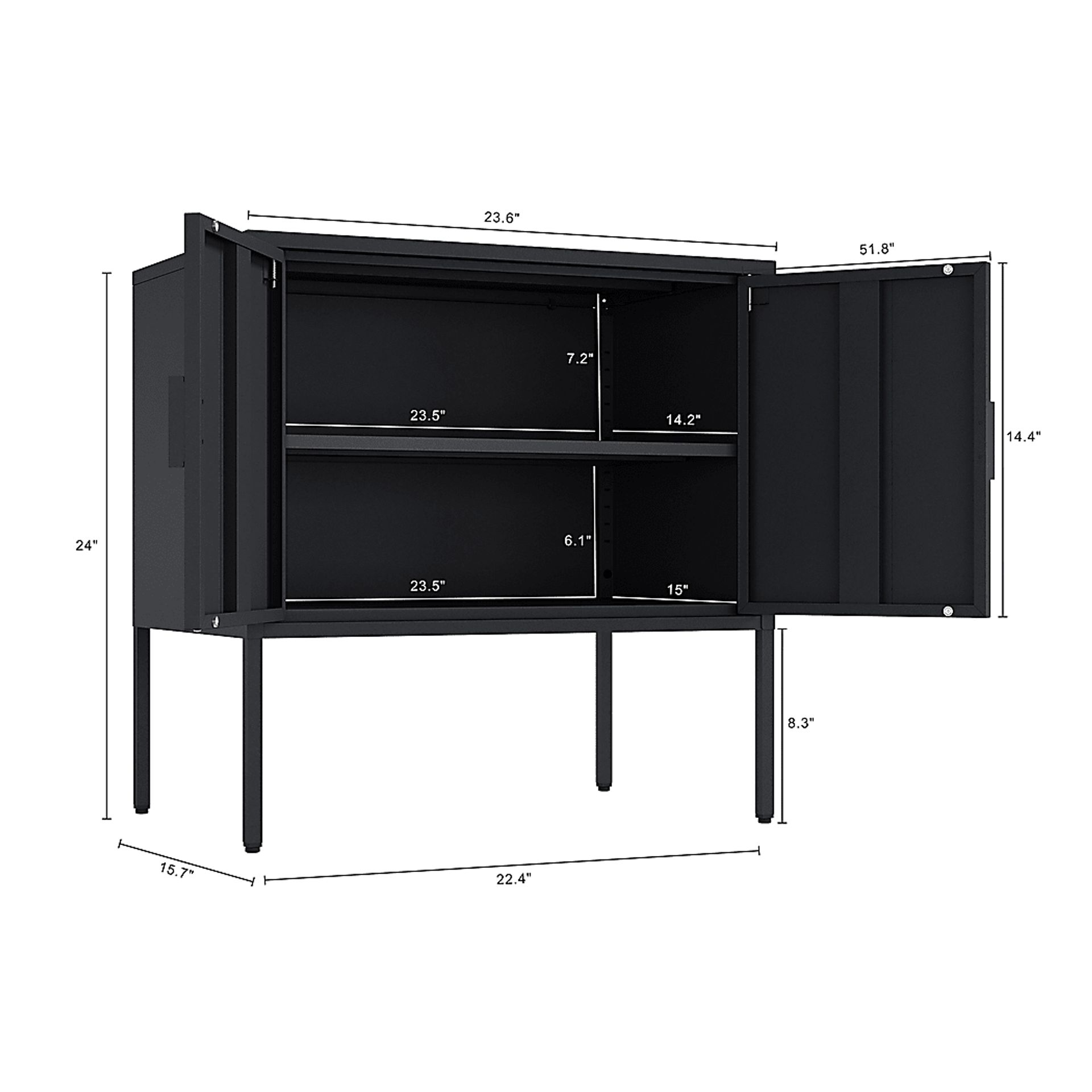 Kalispelly Black Accent Cabinet - Image 5