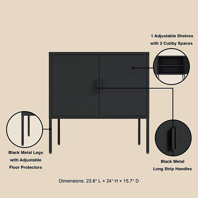 Kalispelly Black Accent Cabinet - Thumbnail - Image 8