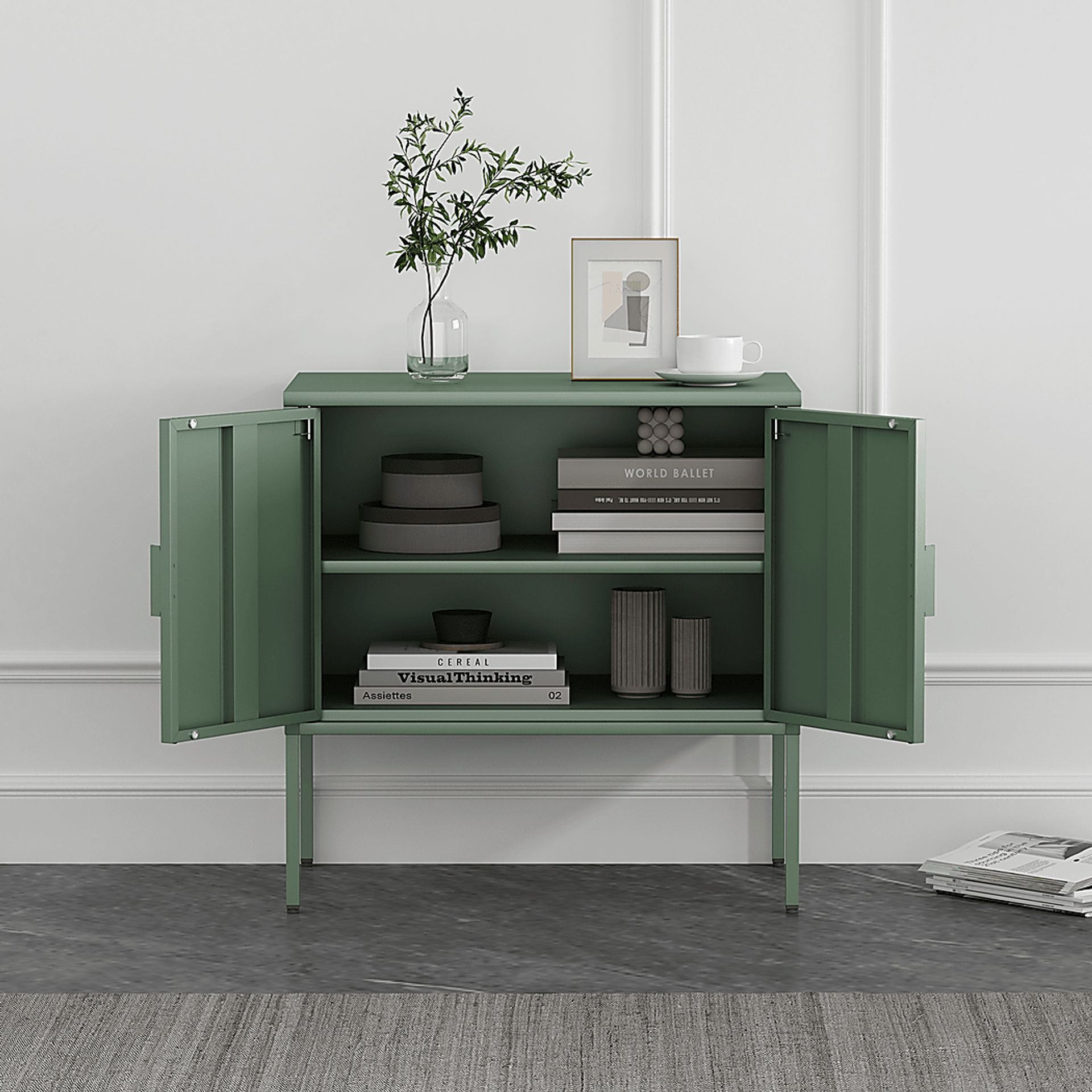 Kalispelly Green Accent Cabinet - Image 2