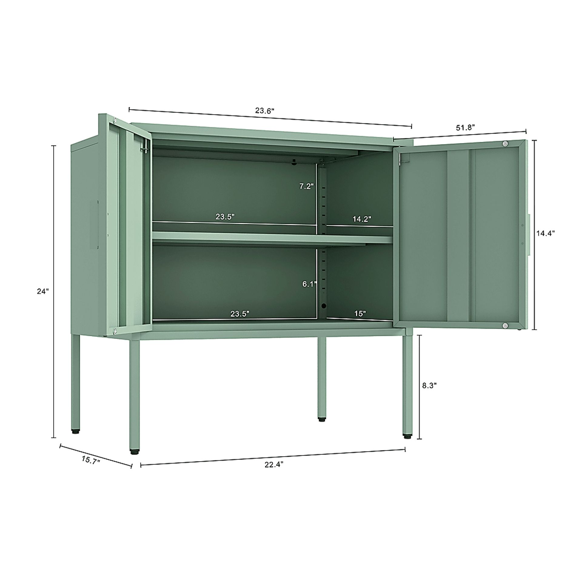Kalispelly Green Accent Cabinet - Image 6
