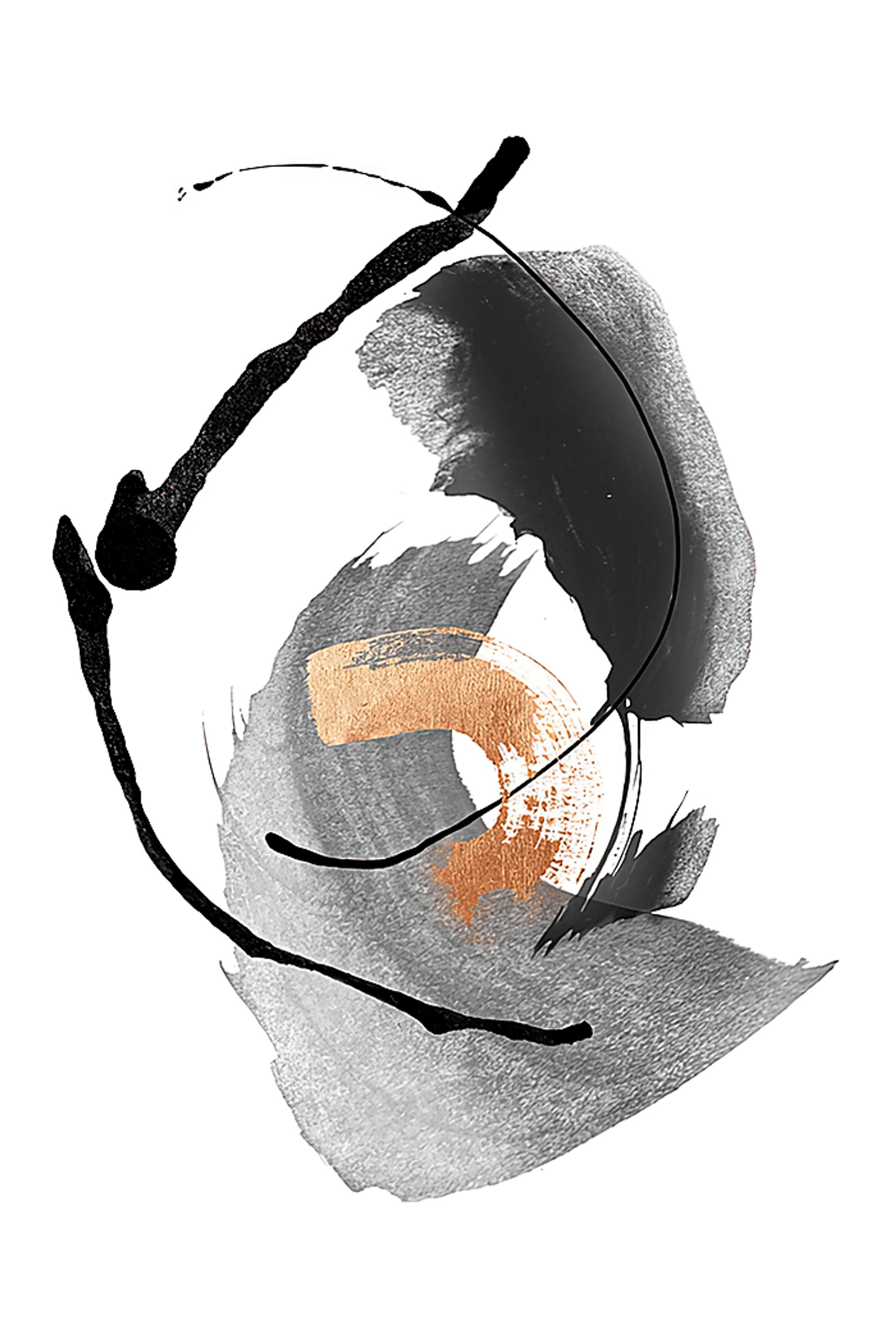 Kallie Gray Glass Wall Art - Image 1