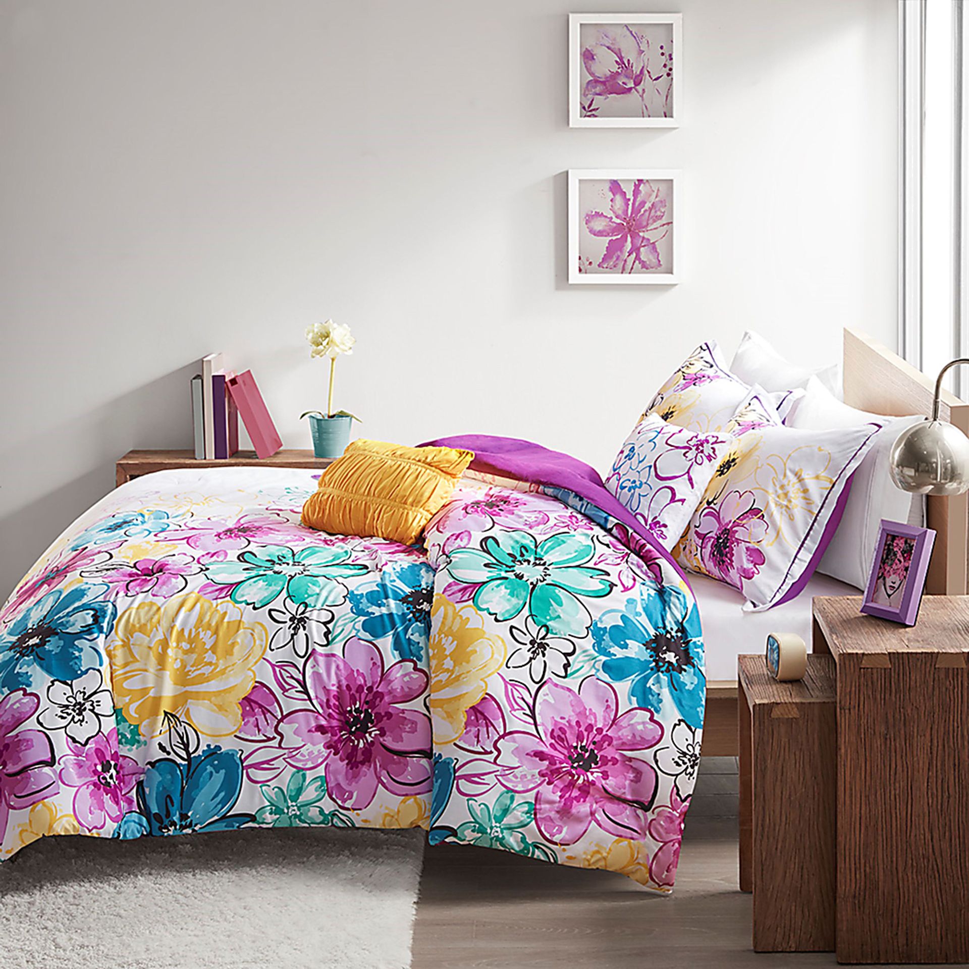 Kallmia Blue Twin/Twin XL Comforter Set - Image 11