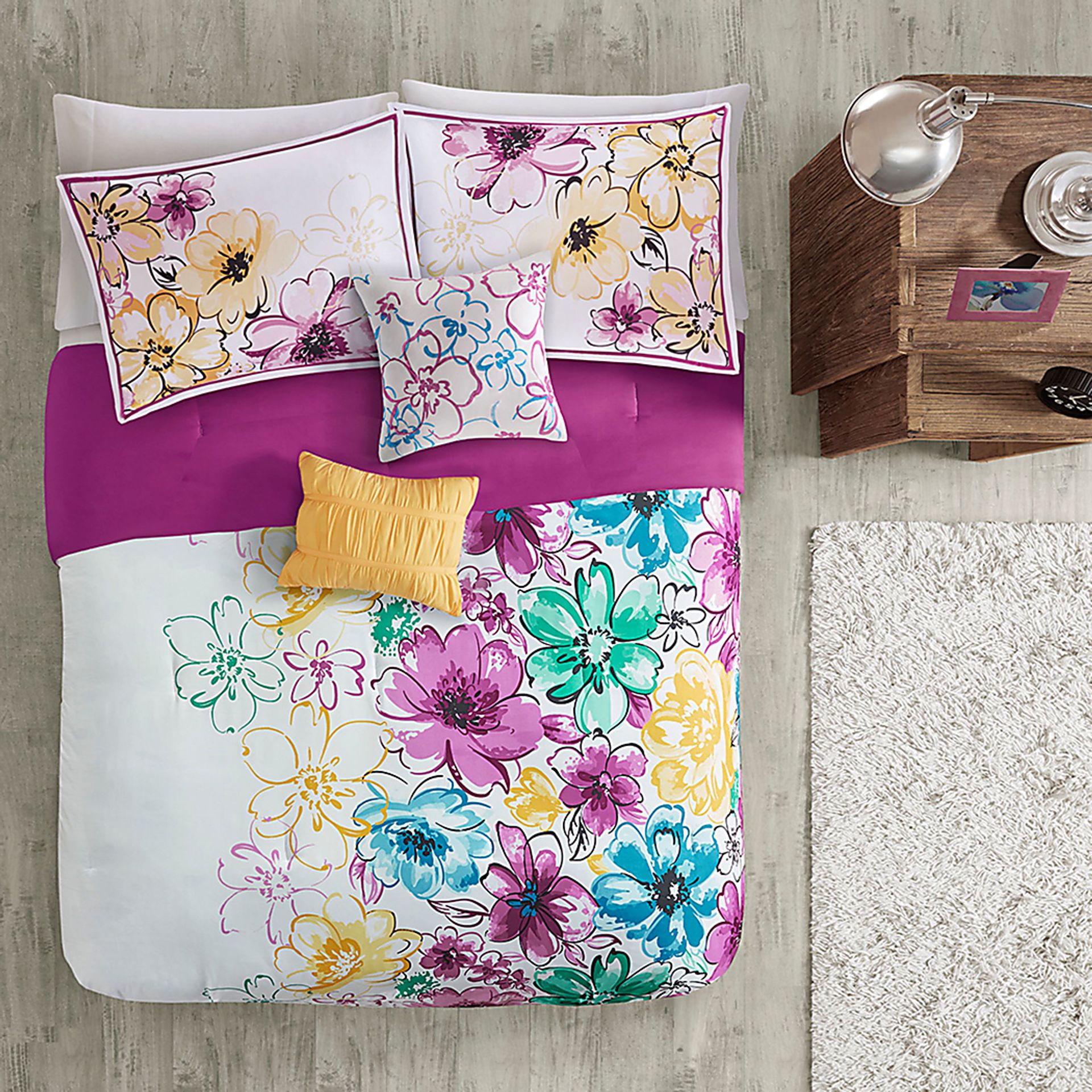 Kallmia Blue Twin/Twin XL Comforter Set - Image 13