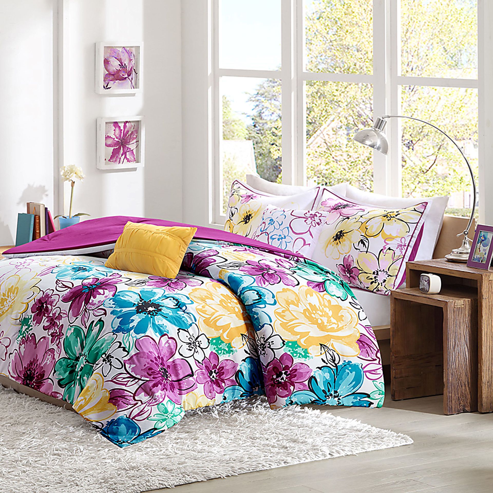 Kallmia Blue Twin/Twin XL Comforter Set - Image 8