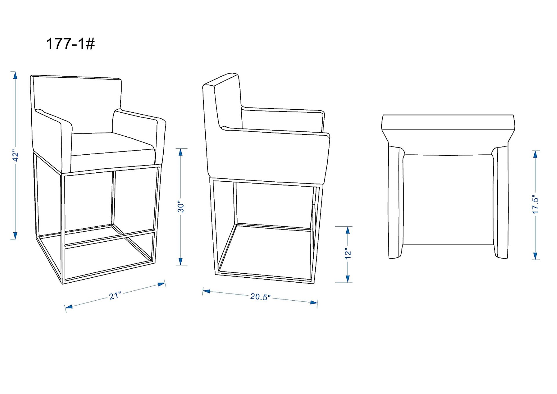 Kalmath Beige Barstool - Image 6