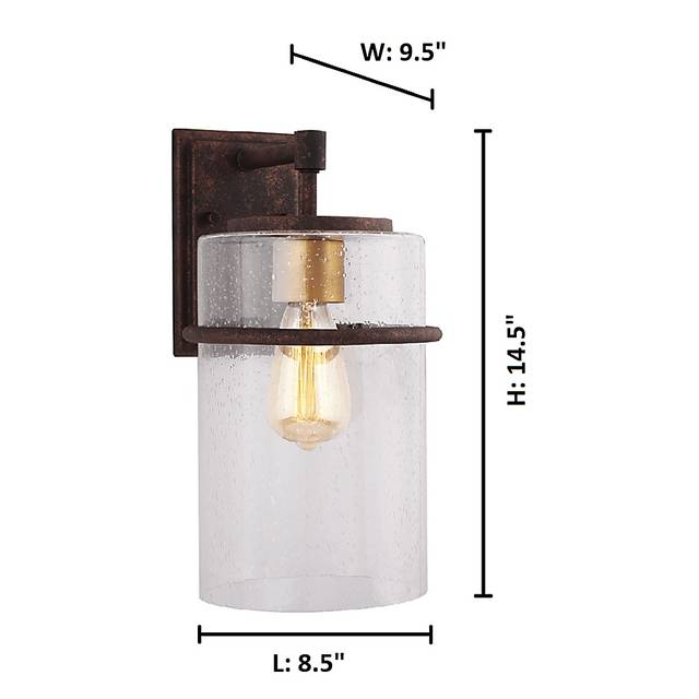 Kalmia View Brown Large Outdoor Sconce - Thumbnail - Image 4