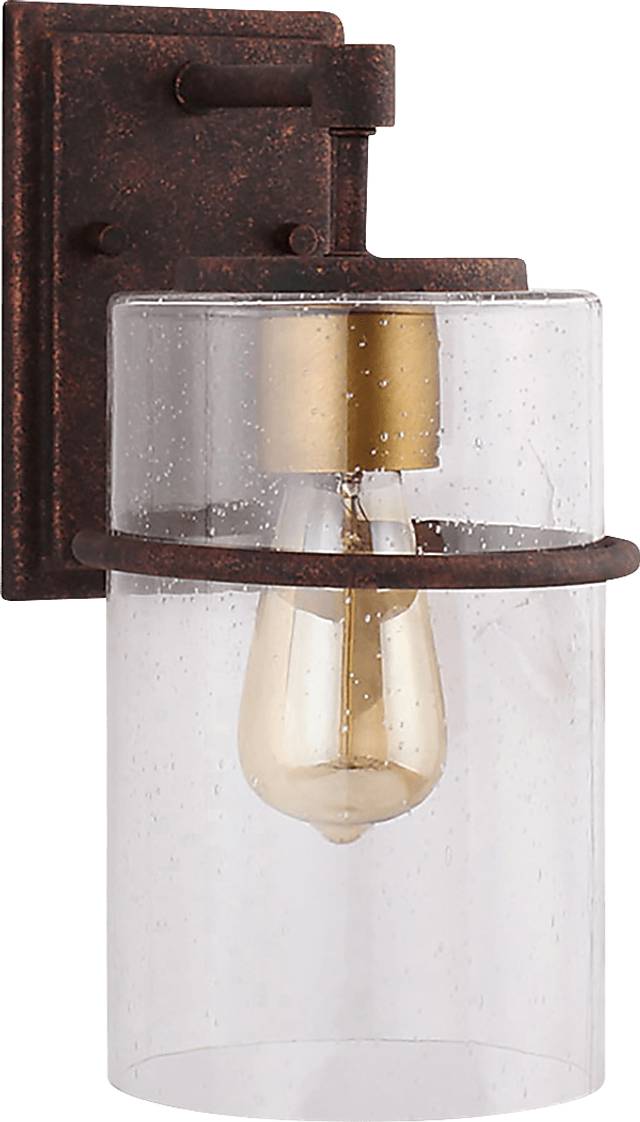 Kalmia View Brown Medium Outdoor Sconce - Thumbnail - Image 1