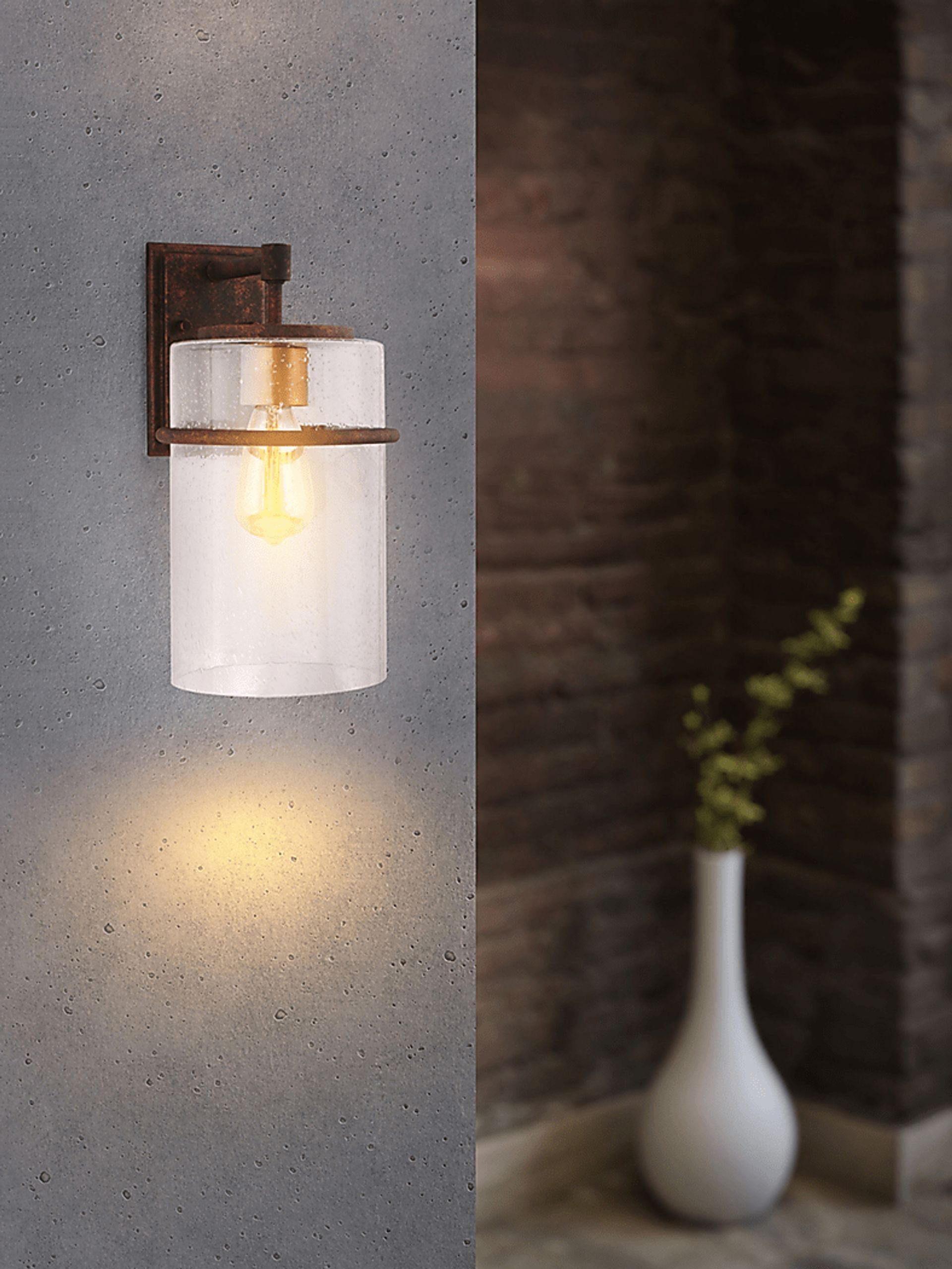 Kalmia View Brown Small Outdoor Sconce - Image 2