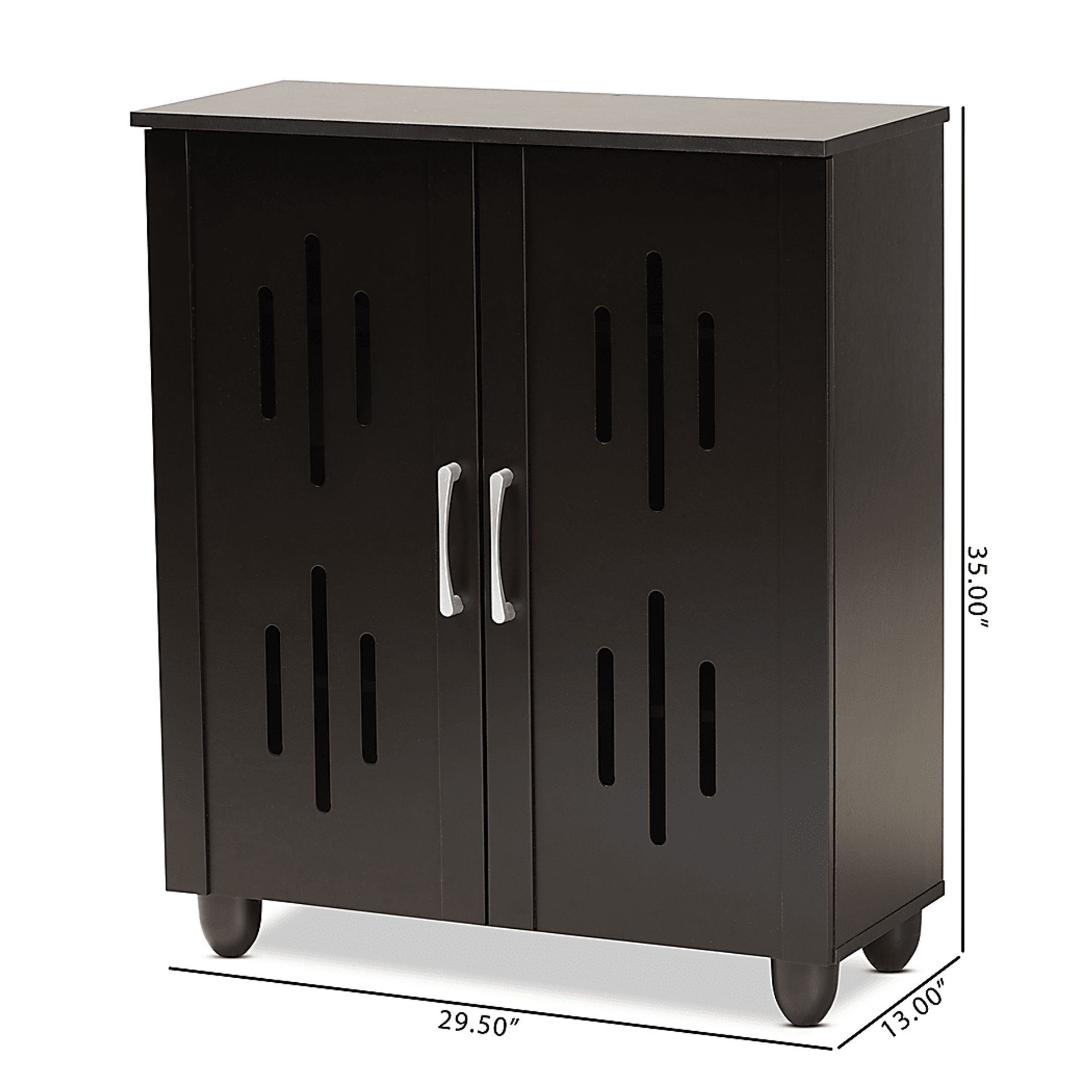 Kaloken Brown Shoe Storage Cabinet - Image 11