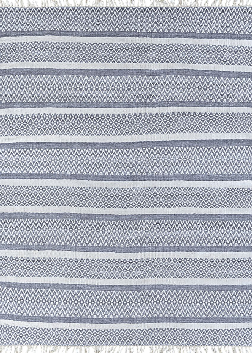 Kalona Blue 5' x 8' Indoor/Outdoor Rug