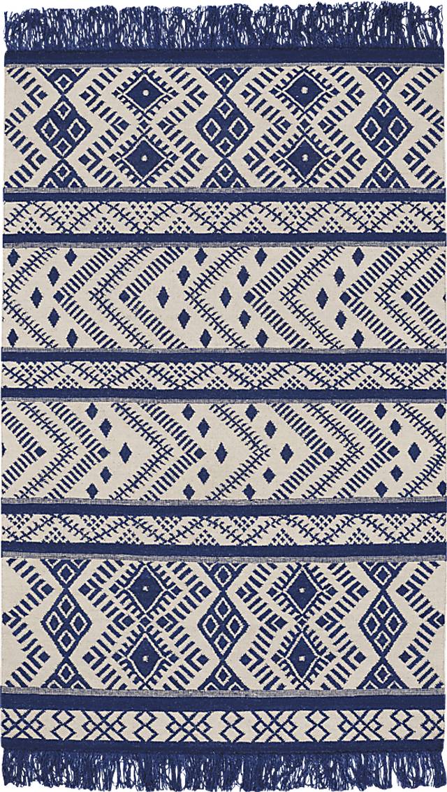 Kaloni Blue 7' x 9' Rug - Thumbnail - Image 1