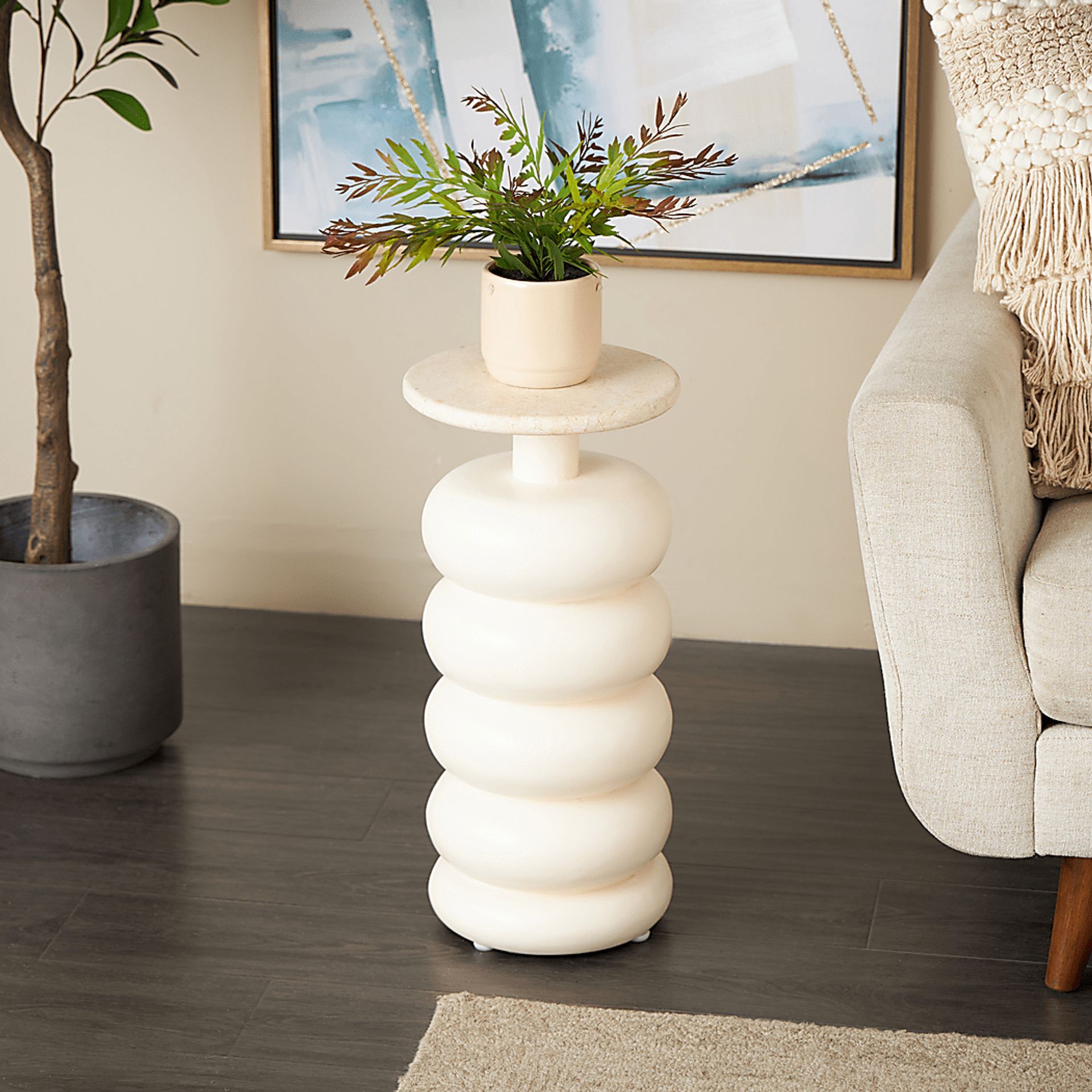 Kalwa Beige Accent Table - Image 2