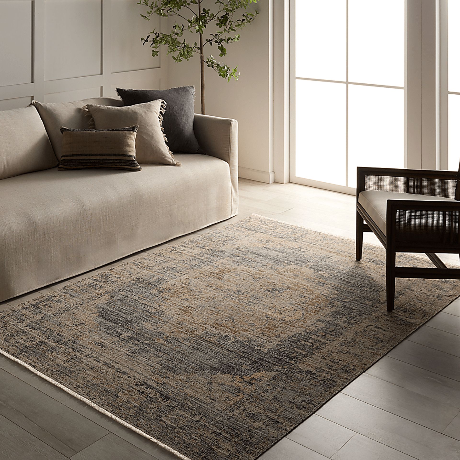 Kamal Gray 5' x 7'10 Indoor/Outdoor Rug - Image 2