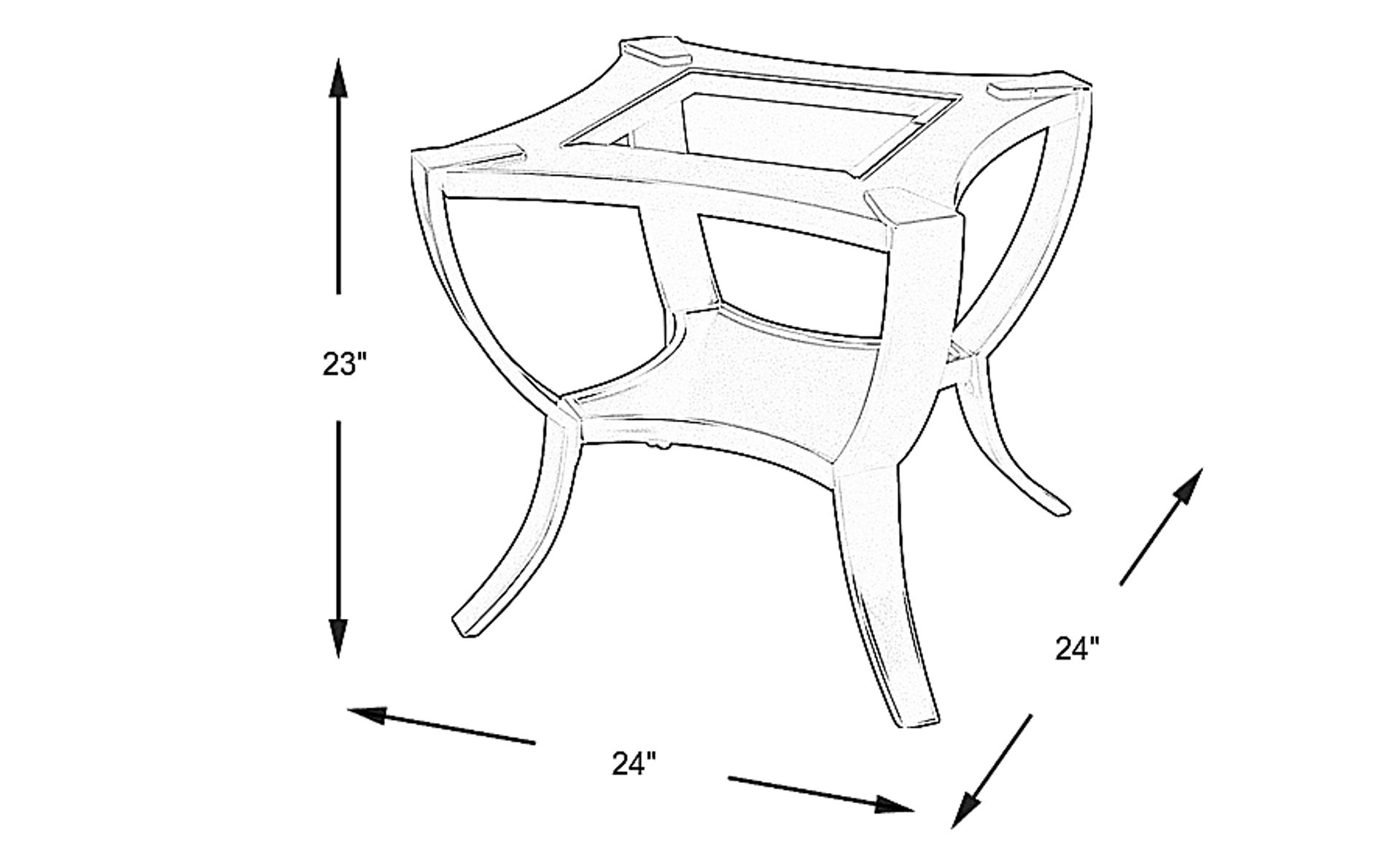 Dimension Image. Please refer to the Dimension Tab on this page for dimension details.