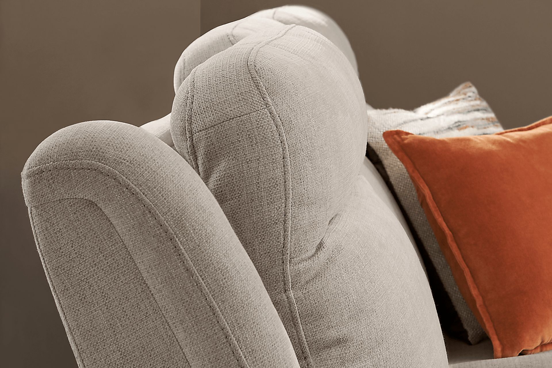 Kamden Place Cement Dual Power Reclining Loveseat - Image 6