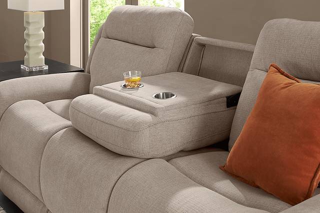 Kamden Place Cement 2 Pc Dual Power Reclining Living Room - Thumbnail - Image 7