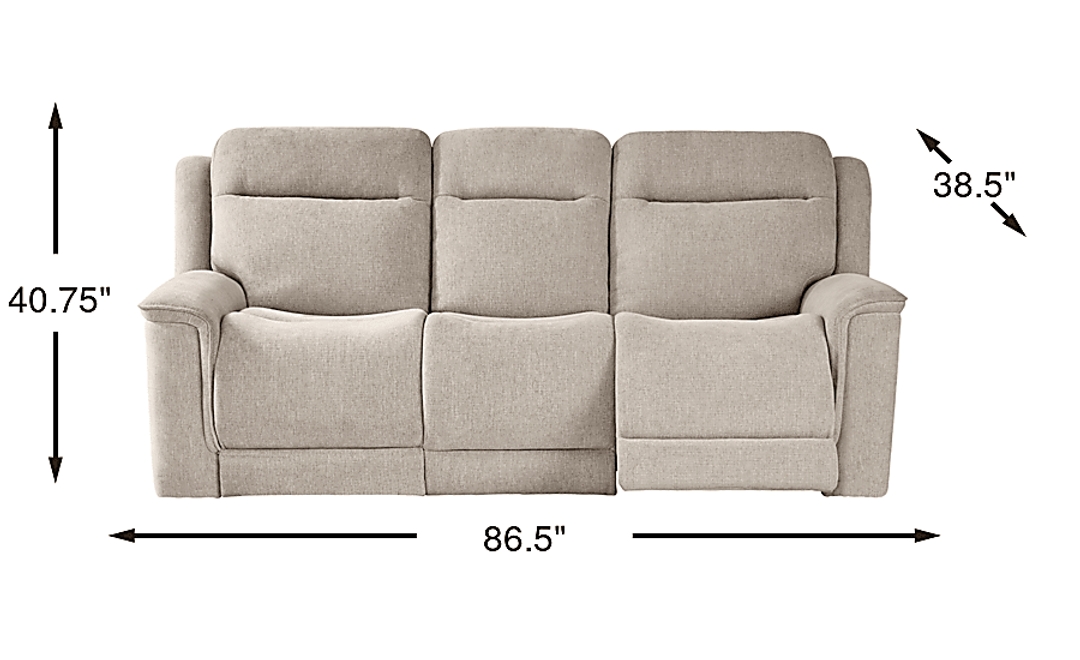Kamden Place Dual Power Reclining Sofa