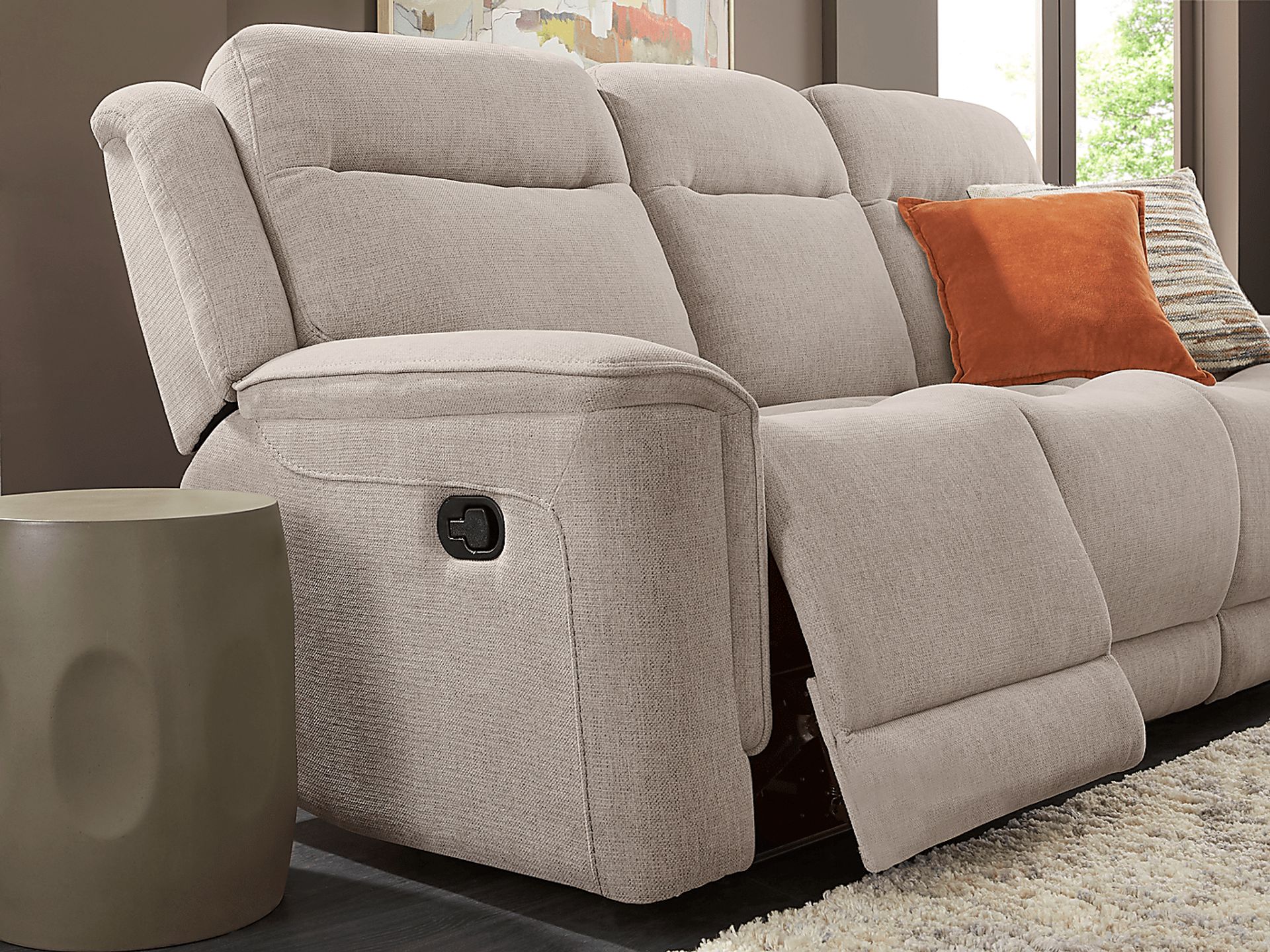 Kamden Place Cement 2 Pc Reclining Living Room - Image 4