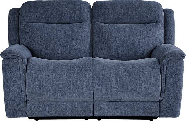 Kamden Place Cobalt Reclining Loveseat - Thumbnail - Image 2
