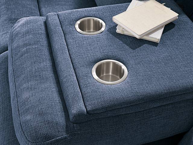 Kamden Place Cobalt 8 Pc Living Room with Reclining Sofa - Thumbnail - Image 7