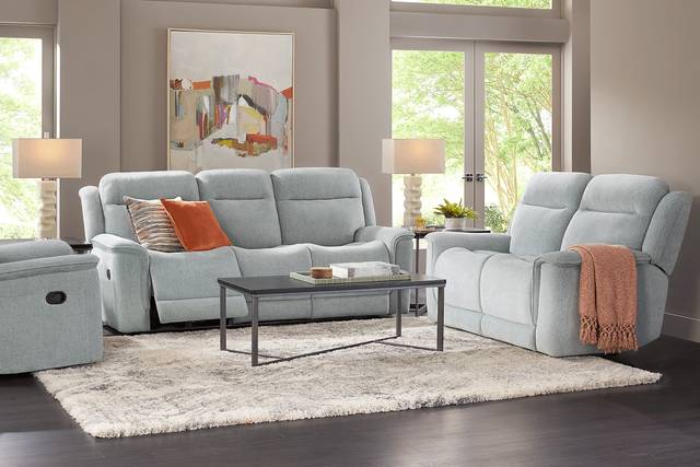 Kamden Place Seafoam 2 Pc Reclining Living Room - Thumbnail - Image 1