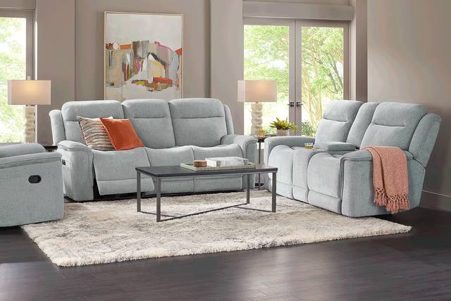 Kamden Place Seafoam 8 Pc Dual Power Reclining Living Room - Thumbnail - Image 1