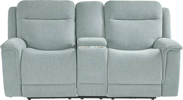 Kamden Place Seafoam Dual Power Reclining Loveseat - Thumbnail - Image 3