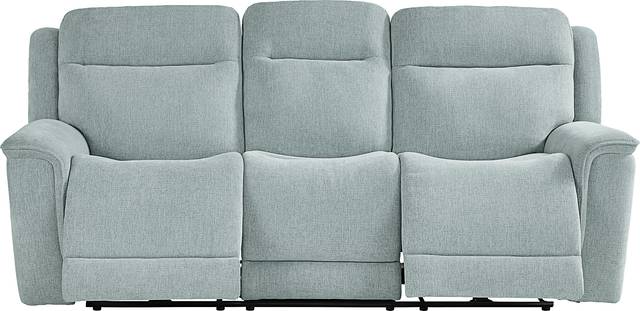 Kamden Place Seafoam 8 Pc Living Room with Dual Power Reclining Sofa - Thumbnail - Image 2
